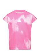 Jg Fi Aop T Sport T-shirts Short-sleeved Pink Adidas Performance