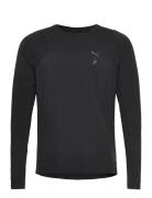 M Seasons Wool Tee Ls Sport T-shirts Long-sleeved Black PUMA