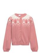 Lindex Cardigan Fairisle Rosa