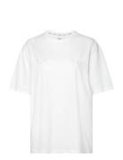 S/S Crew Neck Tops T-shirts & Tops Short-sleeved White Calvin Klein
