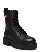 Tjw Urban Boot Tumbled Ltr Wl Shoes Boots Ankle Boots Laced Boots Blac...