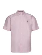 Uspa Shirt Ss Bennett Men Tops Shirts Short-sleeved Pink U.S. Polo Ass...