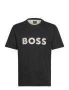 Teeos 1 Sport T-shirts Short-sleeved Black BOSS