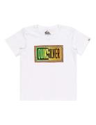 Day Tripper Ss Boy Tops T-shirts Short-sleeved White Quiksilver