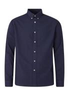 Lexington Clothing Classic Flannel B.d Shirt Marinblå