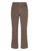 Cord Cropped Flare Jeans Bottoms Jeans Flares Brown GANT