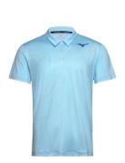 Charge Shadow Polo Tops Polos Short-sleeved Blue Mizuno