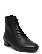 Laced Ankle Boot Shoes Boots Ankle Boots Ankle Boots Flat Heel Black G...