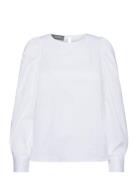 Mmgigi Blouse Tops Blouses Long-sleeved White MOS MOSH
