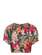 Tropical Print Woven Top Tops Blouses & Tunics Multi/patterned GANT