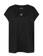 Women Loose Fit T-Shirt Sport T-shirts & Tops Short-sleeved Black ZEBD...
