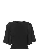 Pamagz Top Tops Blouses Short-sleeved Black Gestuz