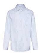 Striped Shirt Tops Shirts Long-sleeved Shirts Blue Tom Tailor