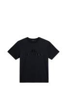 Parcy Logo Tee Designers T-shirts Short-sleeved Black J. Lindeberg