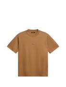 Adan Logo Mock Neck Tee Designers T-shirts Short-sleeved Brown J. Lind...
