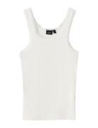 Nlfkab Sl Short Tank S Top Tops T-shirts Sleeveless White LMTD