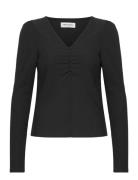 Tolucall Blouse Ls Tops Blouses Long-sleeved Black Lollys Laundry