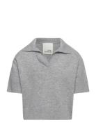 Knit Tops T-shirts Short-sleeved Grey Sofie Schnoor Young