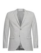 Jprsolaris Check Blazer Sn Suits & Blazers Blazers Single Breasted Bla...