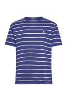 Classic Fit Striped Soft Cotton T-Shirt Tops T-shirts Short-sleeved Bl...