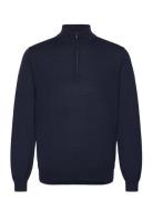 100% Merino Wool Sweater With Zip Collar Tops Knitwear Half Zip Jumper...