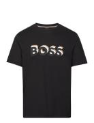 Tiburt 427 Tops T-shirts Short-sleeved Black BOSS