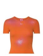 T-Ele-N1 T-Shirt Tops T-shirts & Tops Short-sleeved Orange Diesel