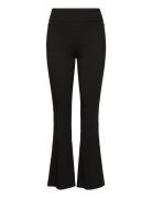 Soft Touch Petite Folded Flare Trousers Bottoms Trousers Flared Black ...