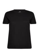 100% Cotton T-Shirt Tops T-shirts & Tops Short-sleeved Black Mango