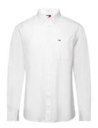 Tjm Reg Linen Blend Shirt Tops Shirts Casual White Tommy Jeans