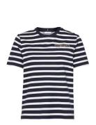 Reg Gold Button C-Nk Ss Tops T-shirts & Tops Short-sleeved Navy Tommy ...