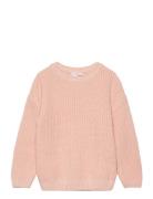Reverse Knit Sweater Tops Knitwear Pullovers Pink Mango