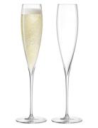 LSA International Savoy Champagne Flute Set 2 Nude