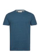Akrod S/S Tee Noos - Gots Tops T-shirts Short-sleeved Blue Anerkjendt