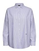 Lexington Clothing Pernilla Organic Cotton Oxford Shirt Blå