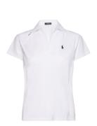 Tailored Fit Mesh Polo Shirt Sport T-shirts & Tops Polos White Ralph L...