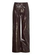 Vardars Pant Bottoms Trousers Leather Leggings-Byxor Brown Résumé