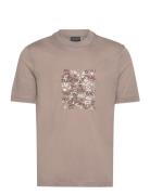 T-Shirt Designers T-shirts Short-sleeved Beige Emporio Armani