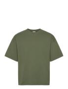 Slhboxy-Cfw 220 Tee Ex Tops T-shirts Short-sleeved Khaki Green Selecte...
