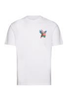 Loro S/S Stt Tops T-shirts Short-sleeved White Brixton