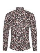 Lindbergh Aop Floral Shirt L/S Blå