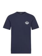 Graphic Tee Graphic Tops T-shirts Short-sleeved Blue Dockers