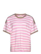 Swaddi Pu 1 Tops T-shirts & Tops Short-sleeved Pink Simple Wish