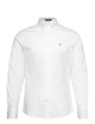 D1. Slim Oxford Stretch Shirt Tops Shirts Casual White GANT