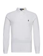 Polo Ralph Lauren Slim Fit Mesh Long-Sleeve Polo Vit