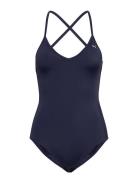 Puma Swim Puma Swim Women Vneck Padded Swimsuit 1P Marinblå