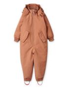 Sne Snow Suit Outerwear Coveralls Snow-ski Coveralls & Sets Pink Liewo...