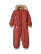 Snowsuit Moe Tech Outerwear Coveralls Snow-ski Coveralls & Sets Red Wh...