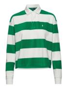 Terry Cotton Yd-Lsl-Psh Tops T-shirts & Tops Polos Green Polo Ralph La...