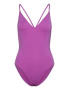 Sol Searcher Piece Sport Swimsuits Purple Billabong